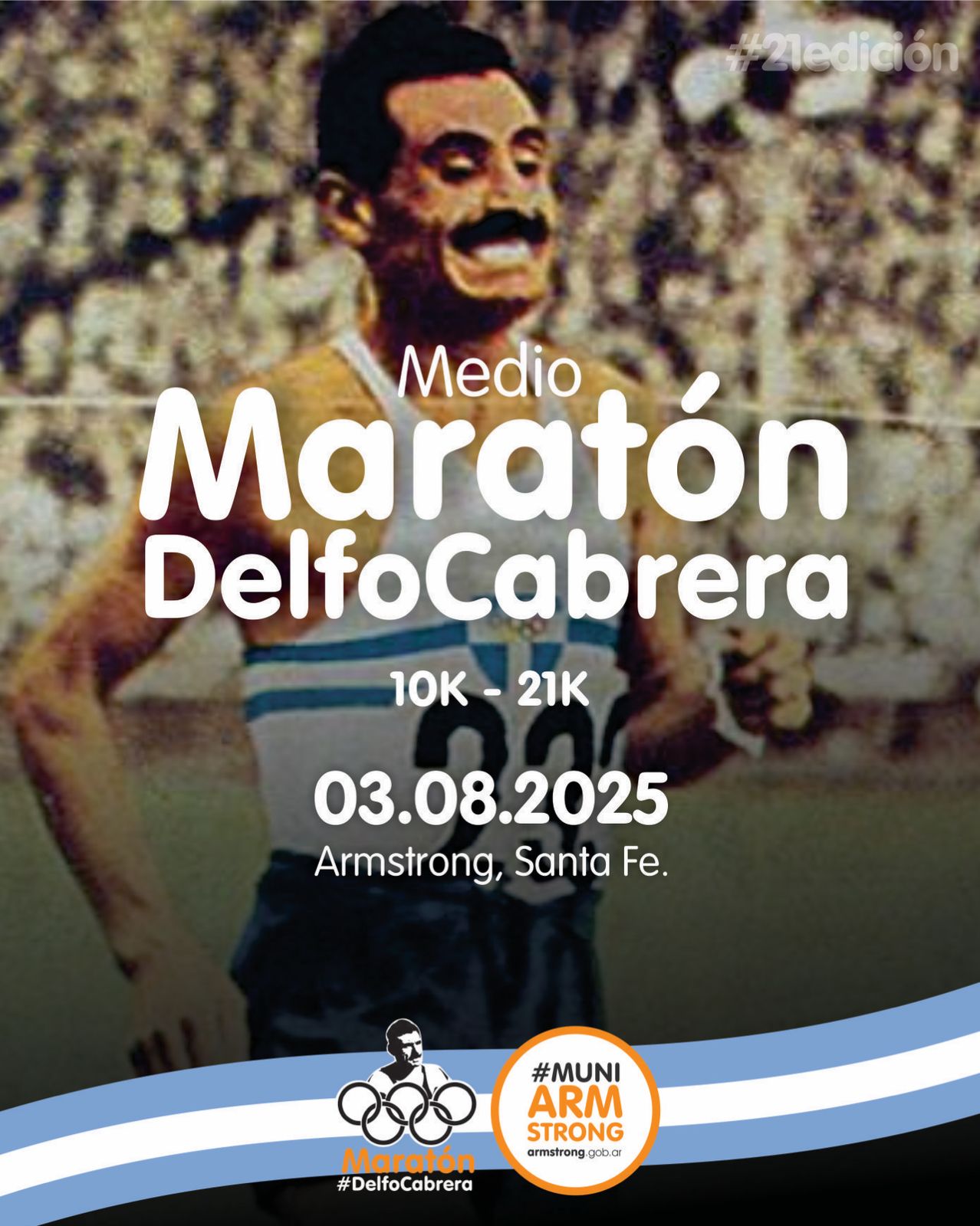 Imagen del evento 1/2 Maraton "Delfo Cabrera"